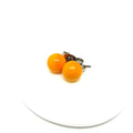 Ohrstecker aus Glas, orange