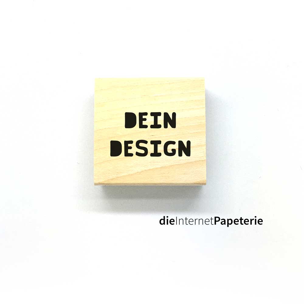 Stempel quadratisch "Dein Design"