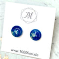 Ohrstecker aus Glas, jeans