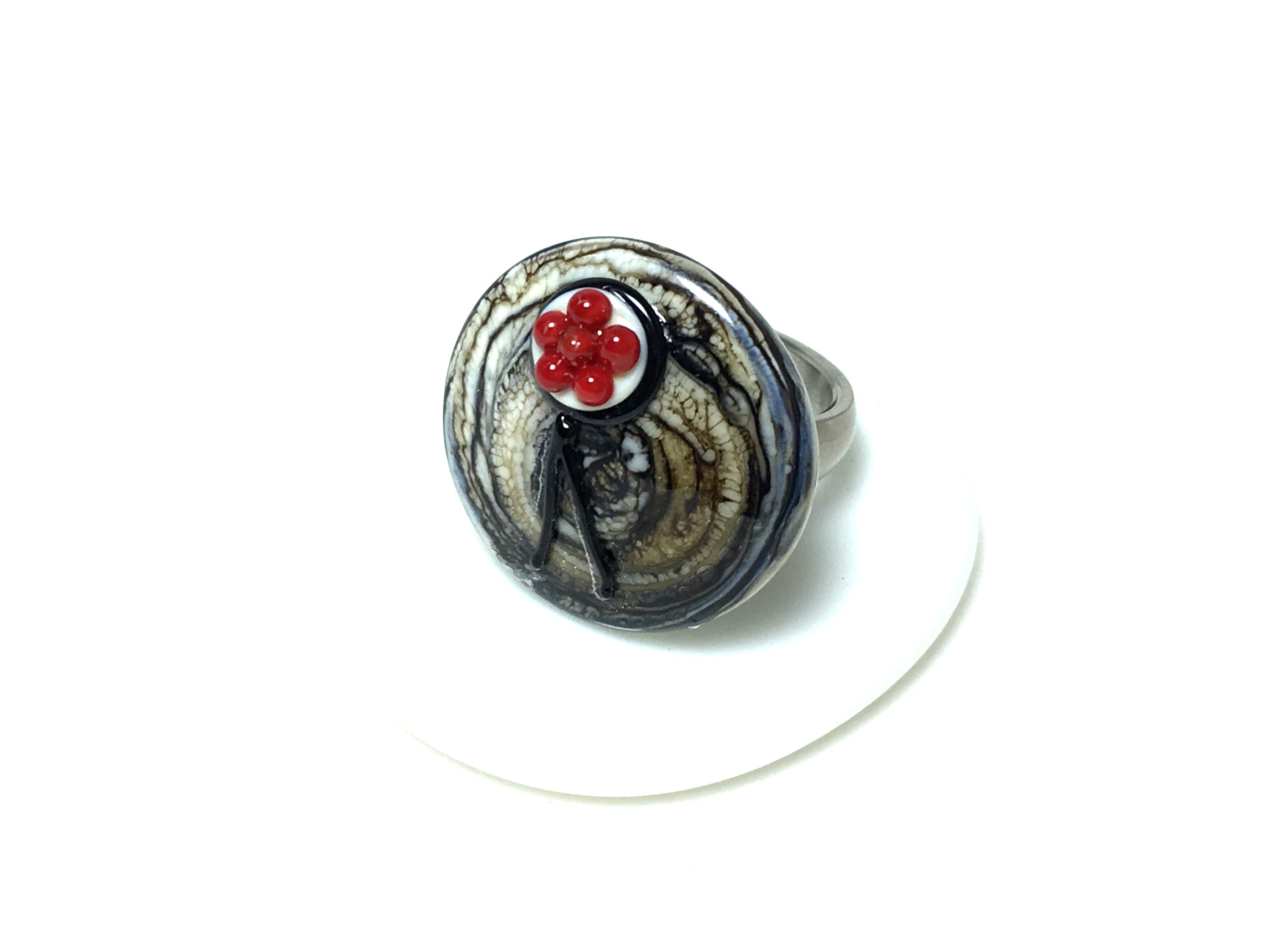 Ring Bollenhut, grau