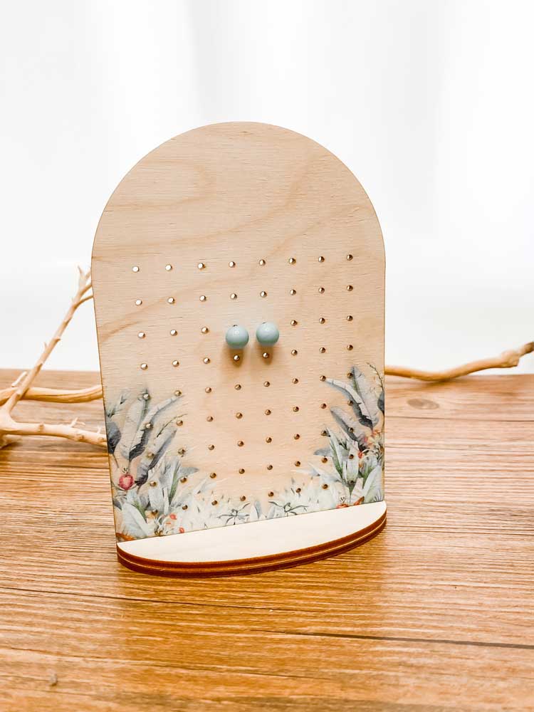 Display Ohrstecker – tropisch