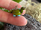 Kinderkette Dinosaurier – handgefertigter Glasanhänger