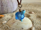 Kinderkette Schildkröte Blau – handgefertigt aus Glas