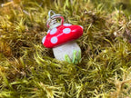 Kinderkette Fliegenpilz – handgefertigter Glasanhänger