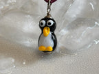 Kinderkette Pinguin aus Glas – handgefertigter Anhänger