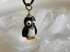 Kinderkette Pinguin aus Glas – handgefertigter Anhänger
