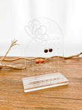 Display Ohrstecker – Blume lineart