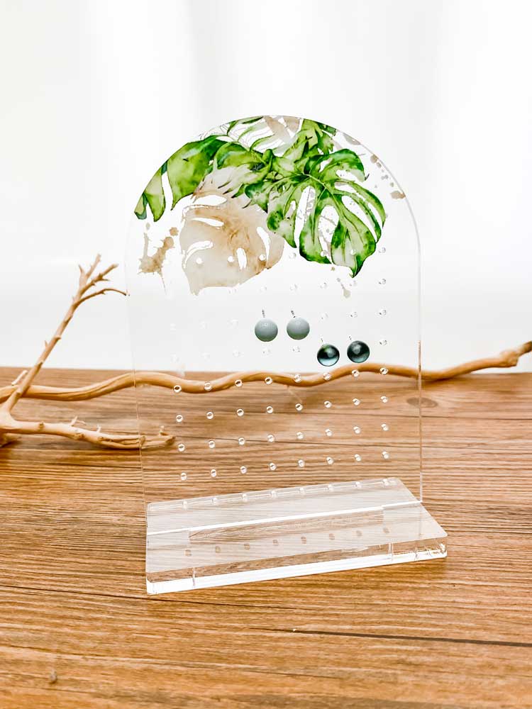 Display Ohrstecker – Monstera